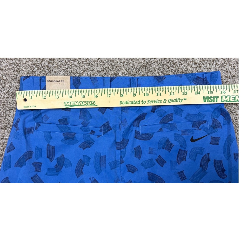 Nike Dri-FIT Mens Golf Shorts Blue Abstract Brushstroke Print Sz 32 Standard Fit - Picture 4 of 6
